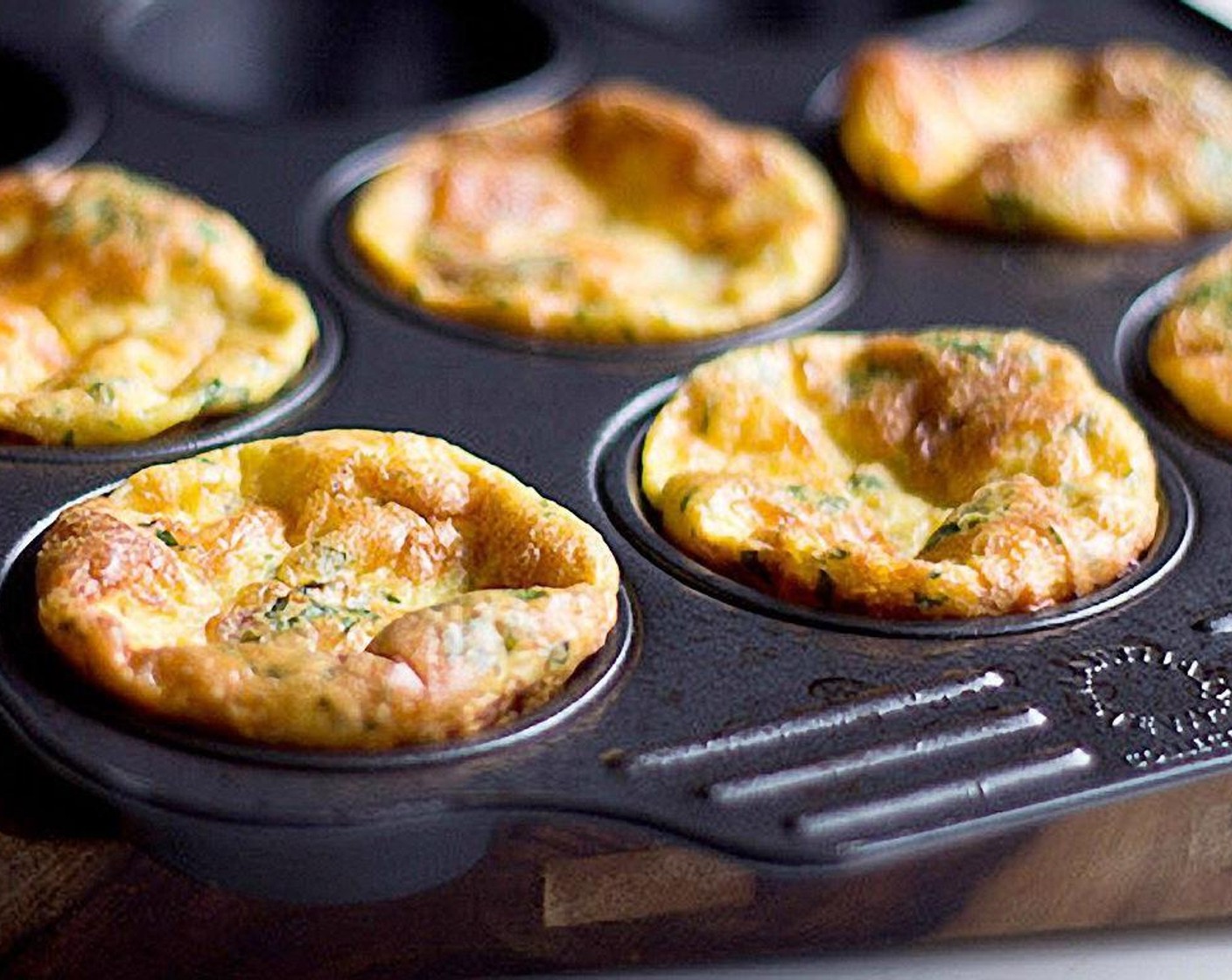 step 8 Bake for about 20-25 minutes, until top are puffed and golden brown.