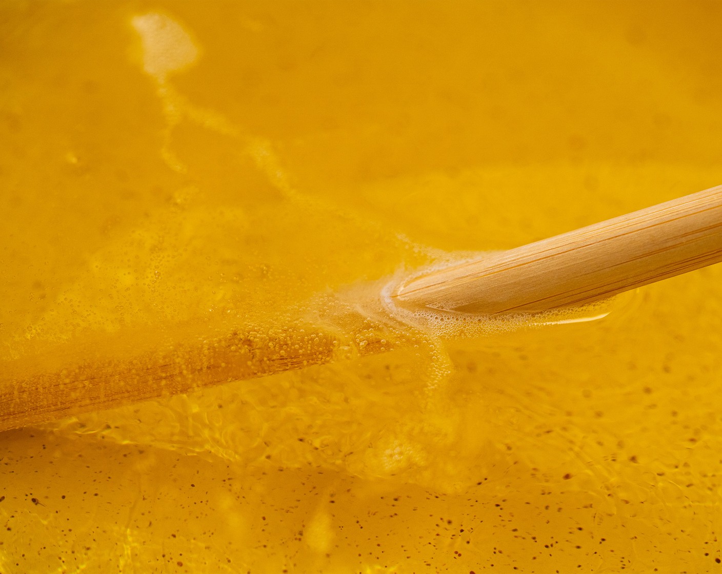 step 4 Heat 2-3 inches of Vegetable Oil (as needed) in a large, heavy-bottomed pot until the oil is shimmering, and bubbles appear when you stick the end of a chopstick or wooden spoon in the oil. If using a thermometer, bring the oil to 350 degrees F (180 degrees C).