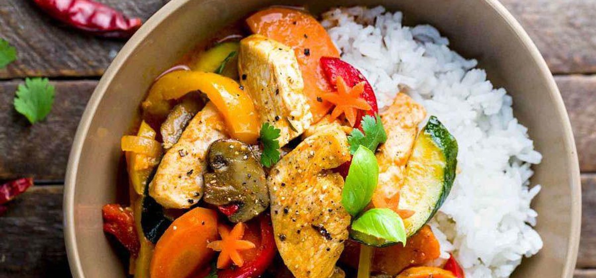 Thai Chicken Curry with Coconut Milk Recipe SideChef