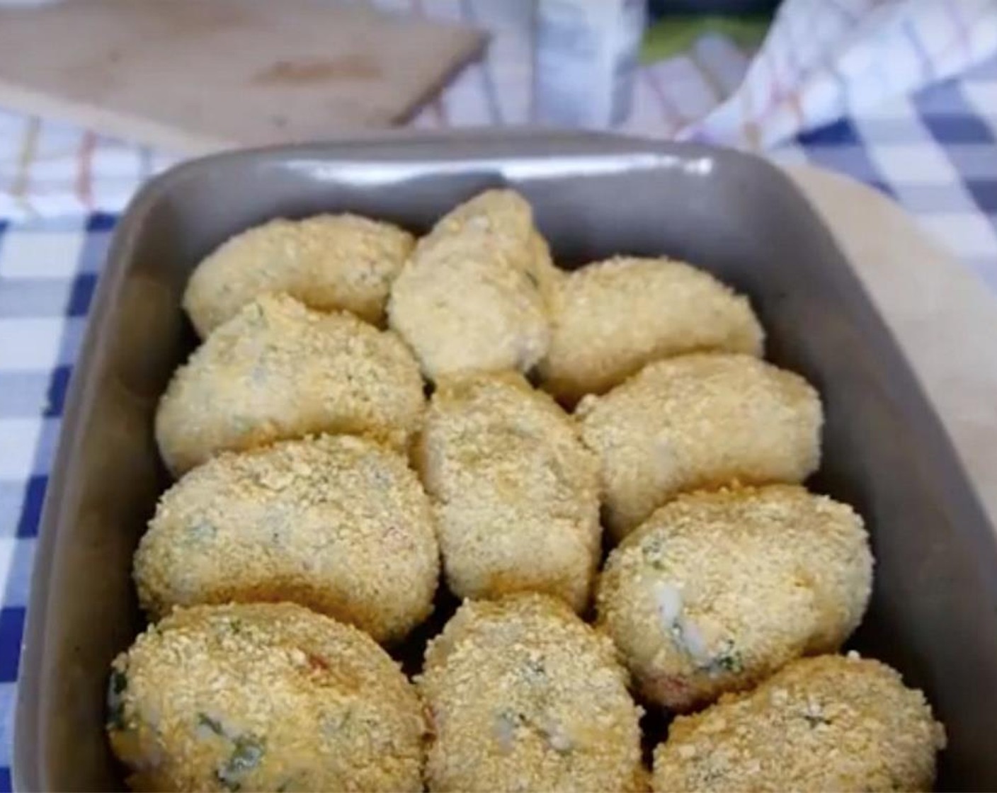 step 7 Place in a well buttered baking tray.