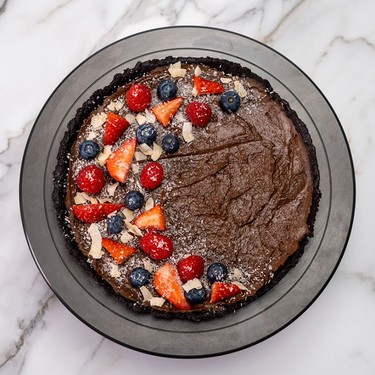 No-Bake Vegan Chocolate Avocado Tart Recipe | SideChef
