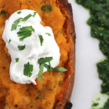 Spicy Twice Baked Sweet Potatoes Recipe | SideChef