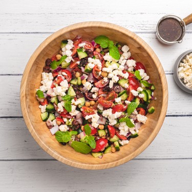 Greek Chickpea Salad Recipe | SideChef