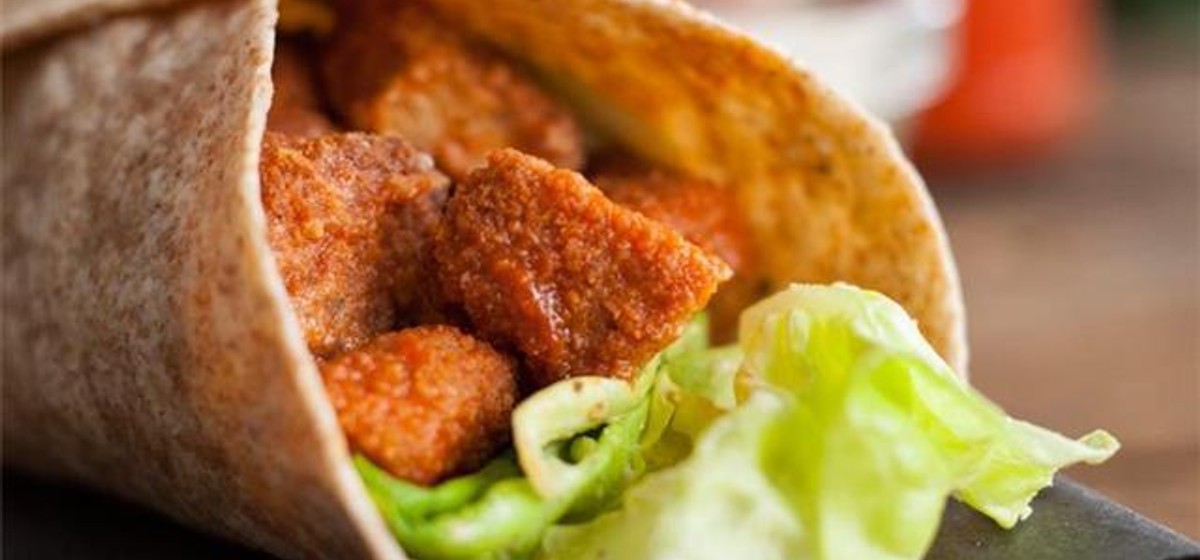 Vegan Buffalo Chicken Caesar Wrap Recipe | SideChef