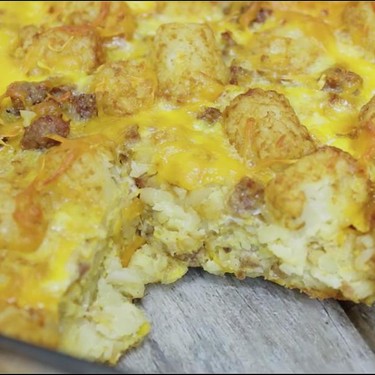 Tater Tot Sausage Breakfast Casserole Recipe | SideChef