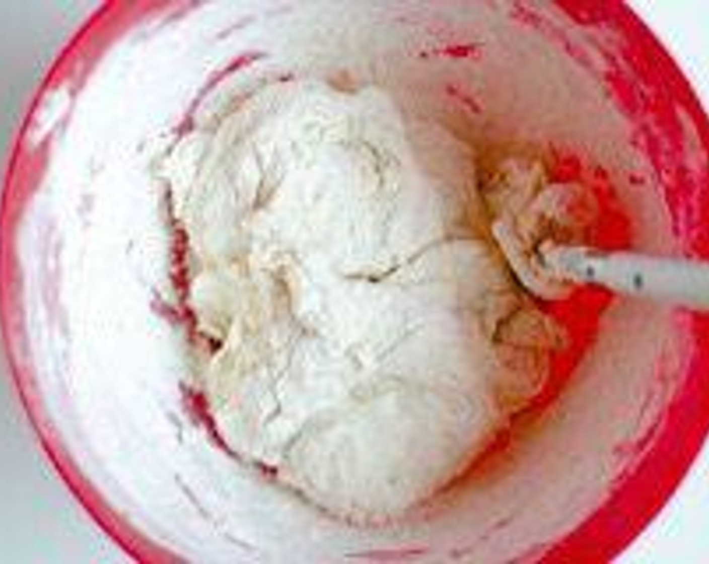 step 2 Mix Salt (1 tsp) and Olive Oil (1 Tbsp) into yeast mix, then incorporate Bread Flour (3 1/2 cups) in 1/2-cup intervals.