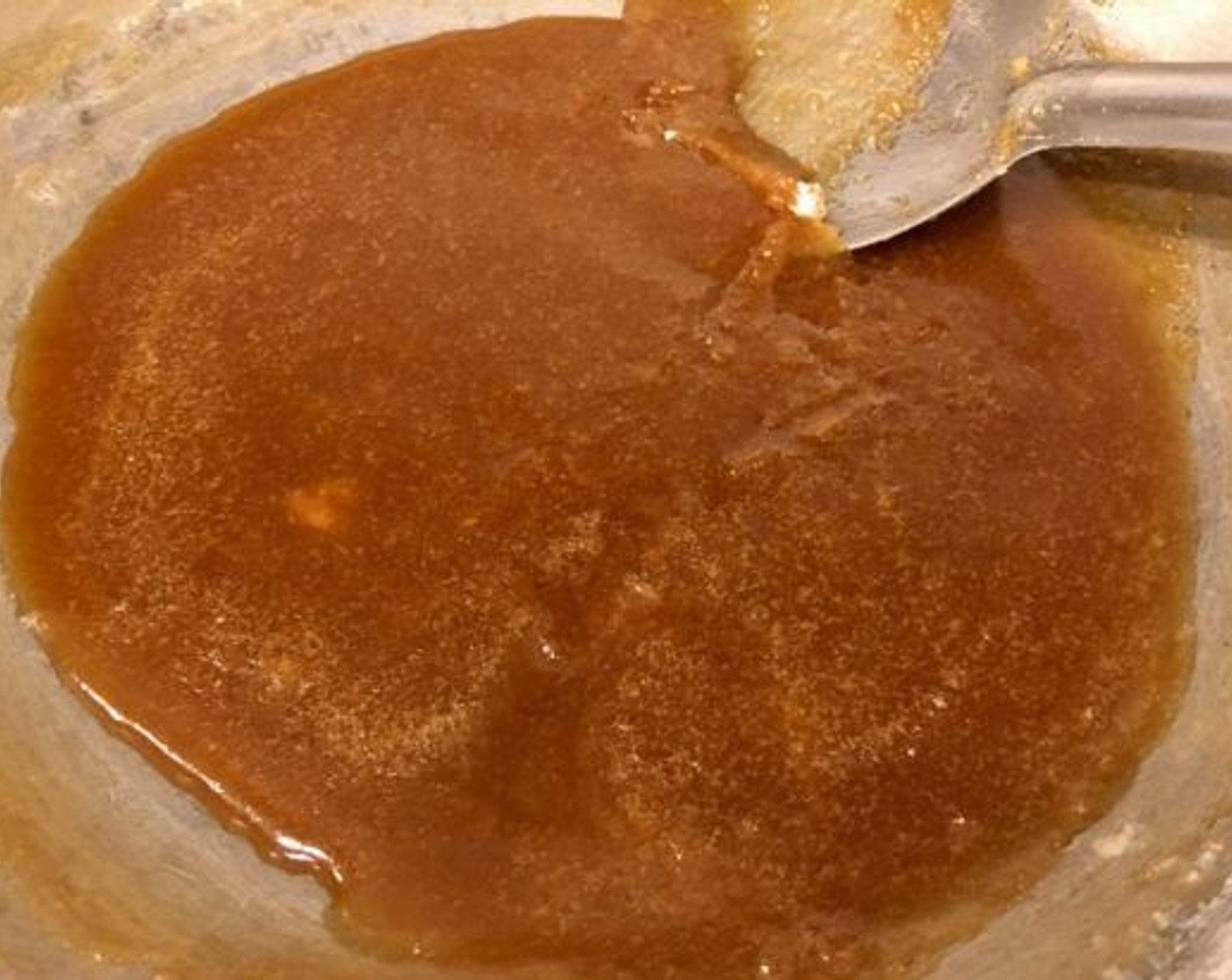 step 2 On medium heat add Brown Sugar (1 1/4 cups) and Water (1 1/2 cups) to a pan. Let it cook for 10-15 minutes until it gets really thick, almost ready to crystallize again.