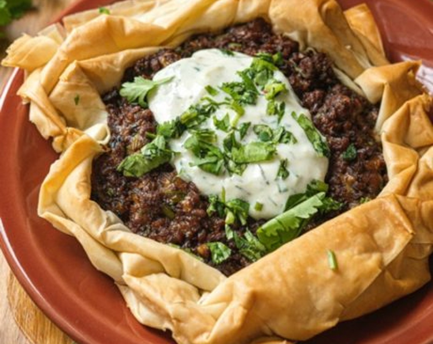 Vegan Moroccan-Inspired Meat Pie