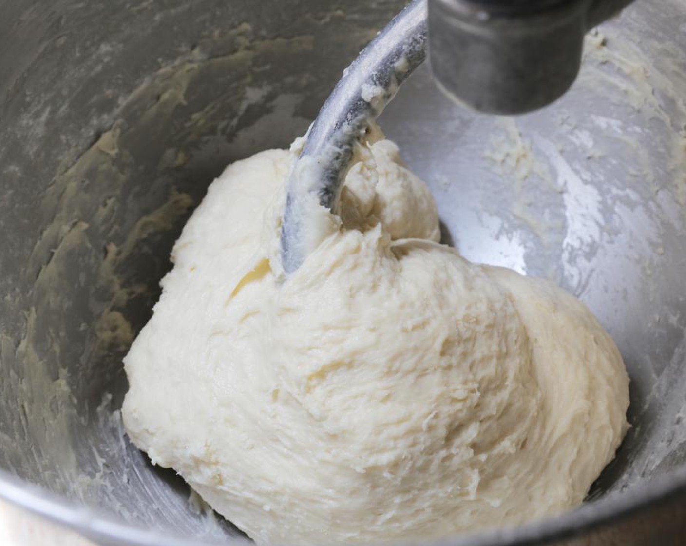 step 3 Knead the dough for 30 minutes on a medium speed.