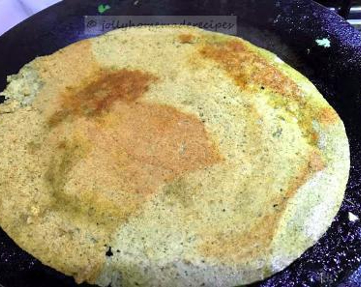 step 3 Flip the dosa cook a couple of times till both the sides are well cooked and crispy. Make all the dosas in the same way. Then, proceed to make the chutney.