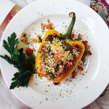 Mediterranean Stuffed Bell Peppers Recipe | SideChef