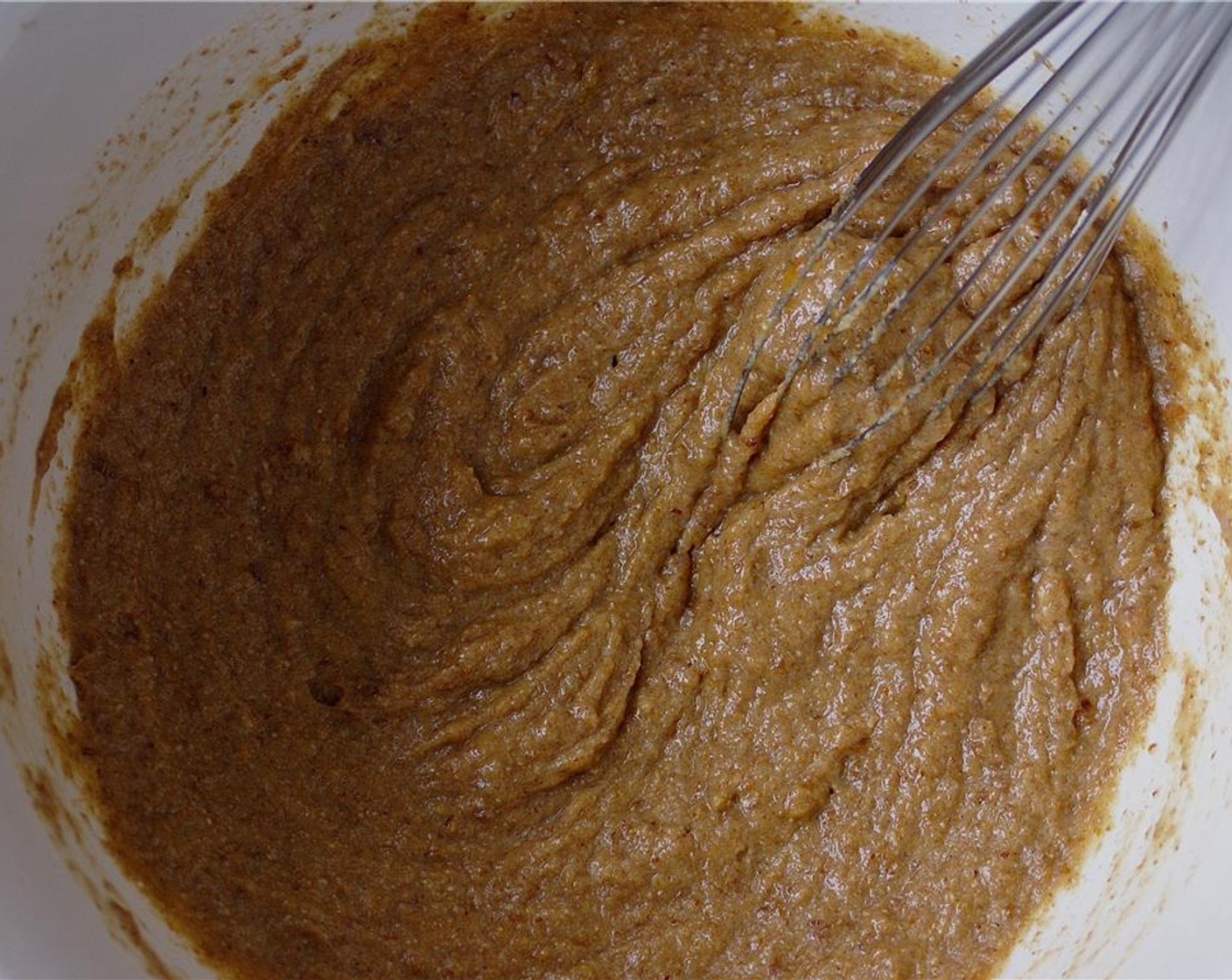 step 2 Whisk together Ground Golden Flax Seeds (4 Tbsp) and Water (1/2 cup). Set aside to gel.