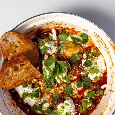 Meatball Shakshuka with Spicy Zhoug Recipe | SideChef