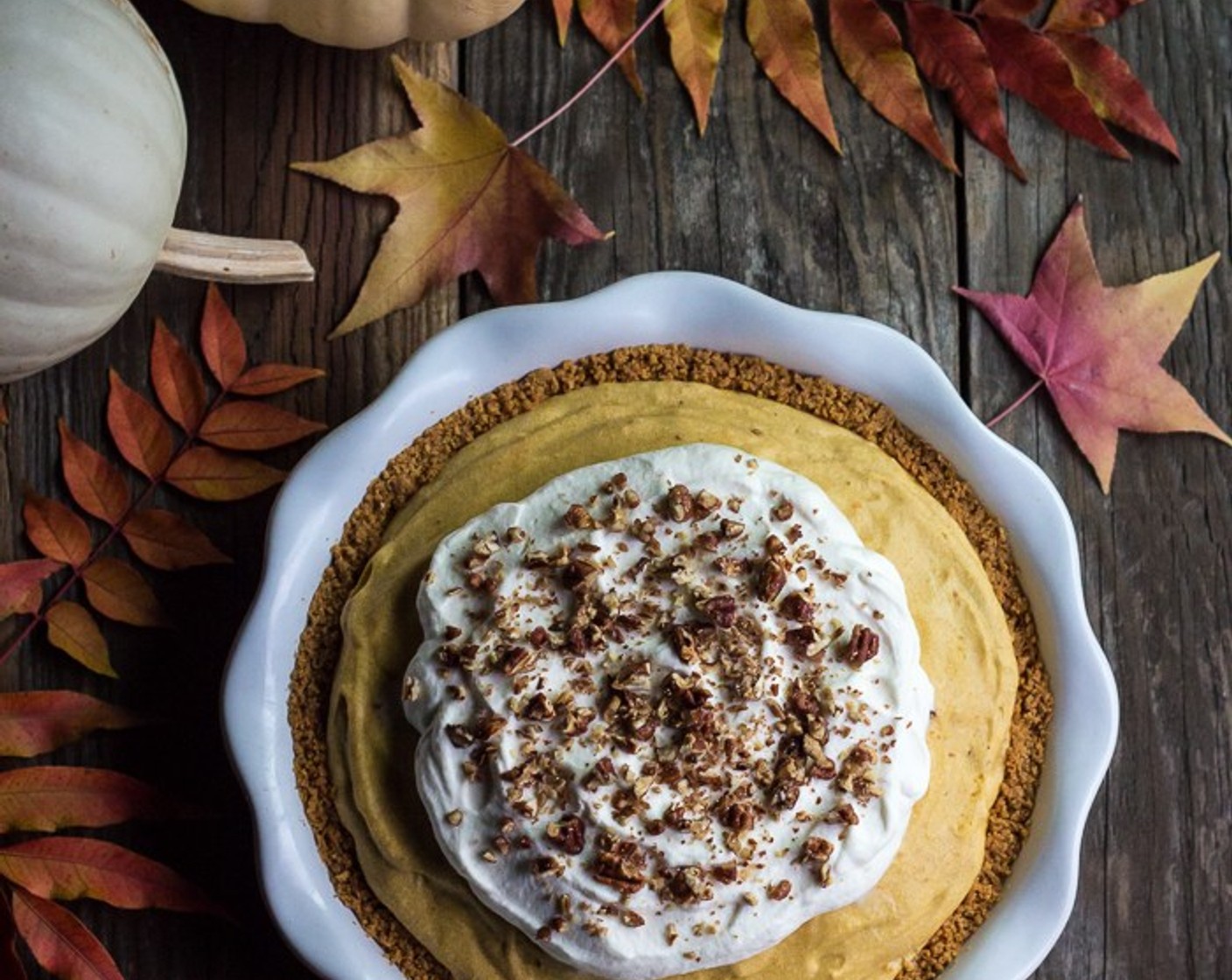 step 10 Place pie into the refrigerator to chill at least 24 hours before finishing off with Candied Pecans (1/3 cup) before serving.