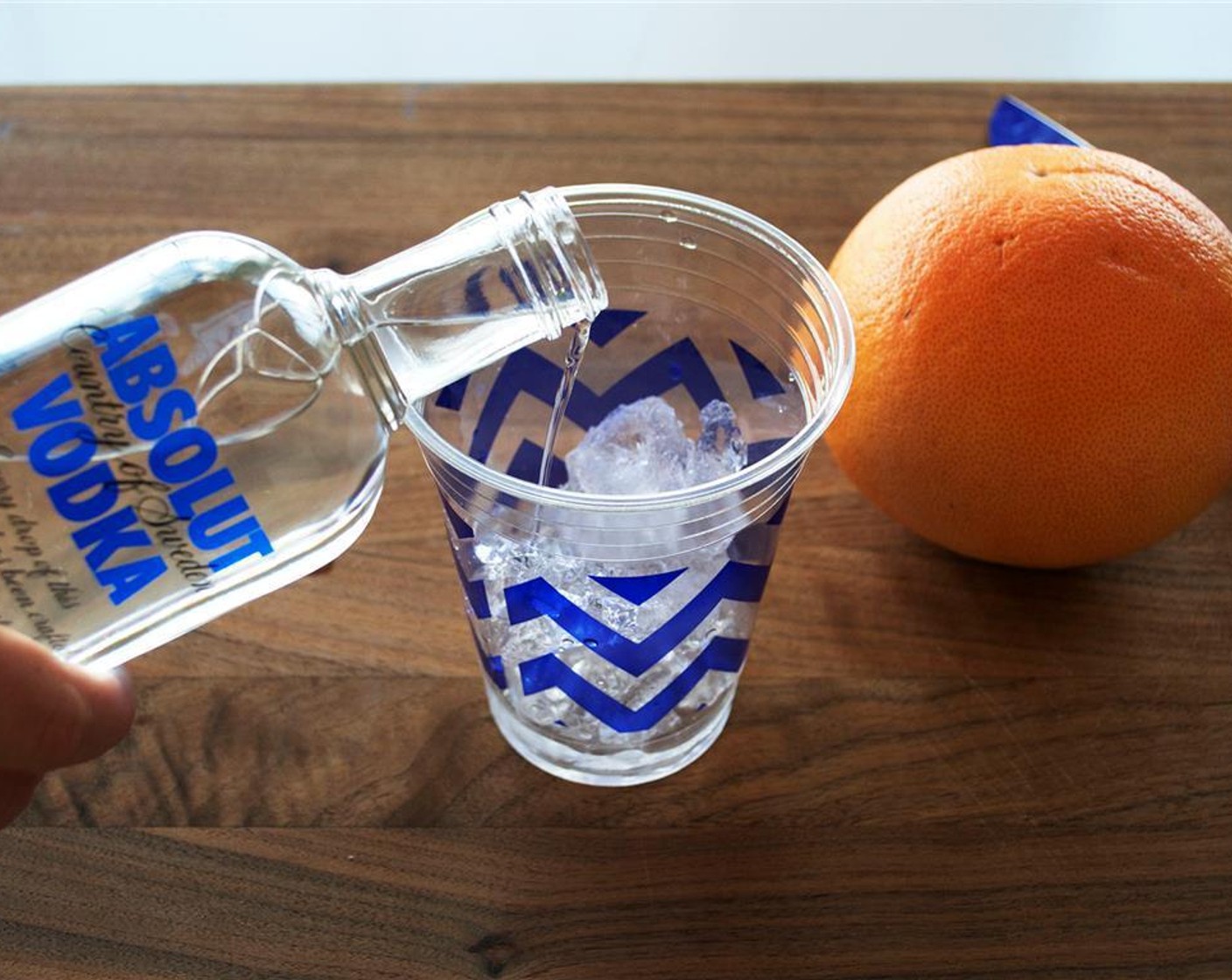 step 2 Add a generous shot of Vodka (1.5 fl oz).