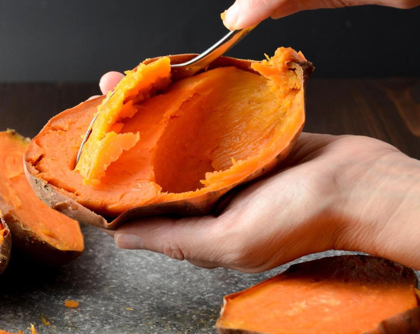 step 4 Scoop out the flesh into a bowl.