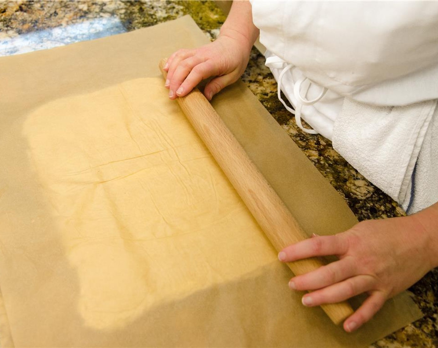 step 10 Roll the dough into a long rectangle about 10 x 16-inches.