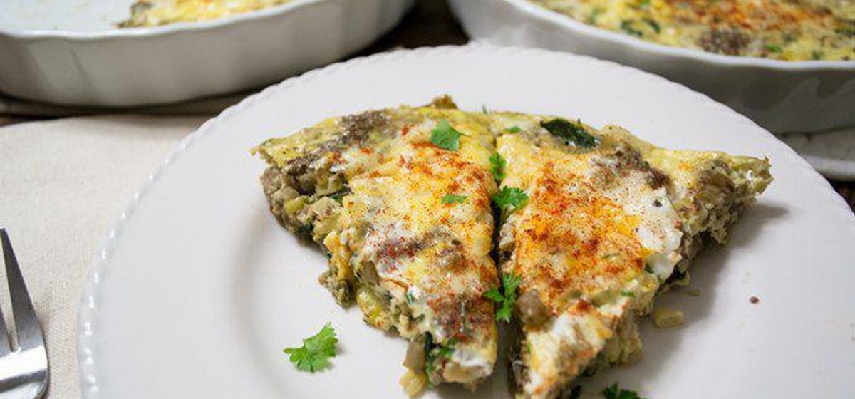 Eggplant, Sausage, and Flax Frittata Recipe SideChef