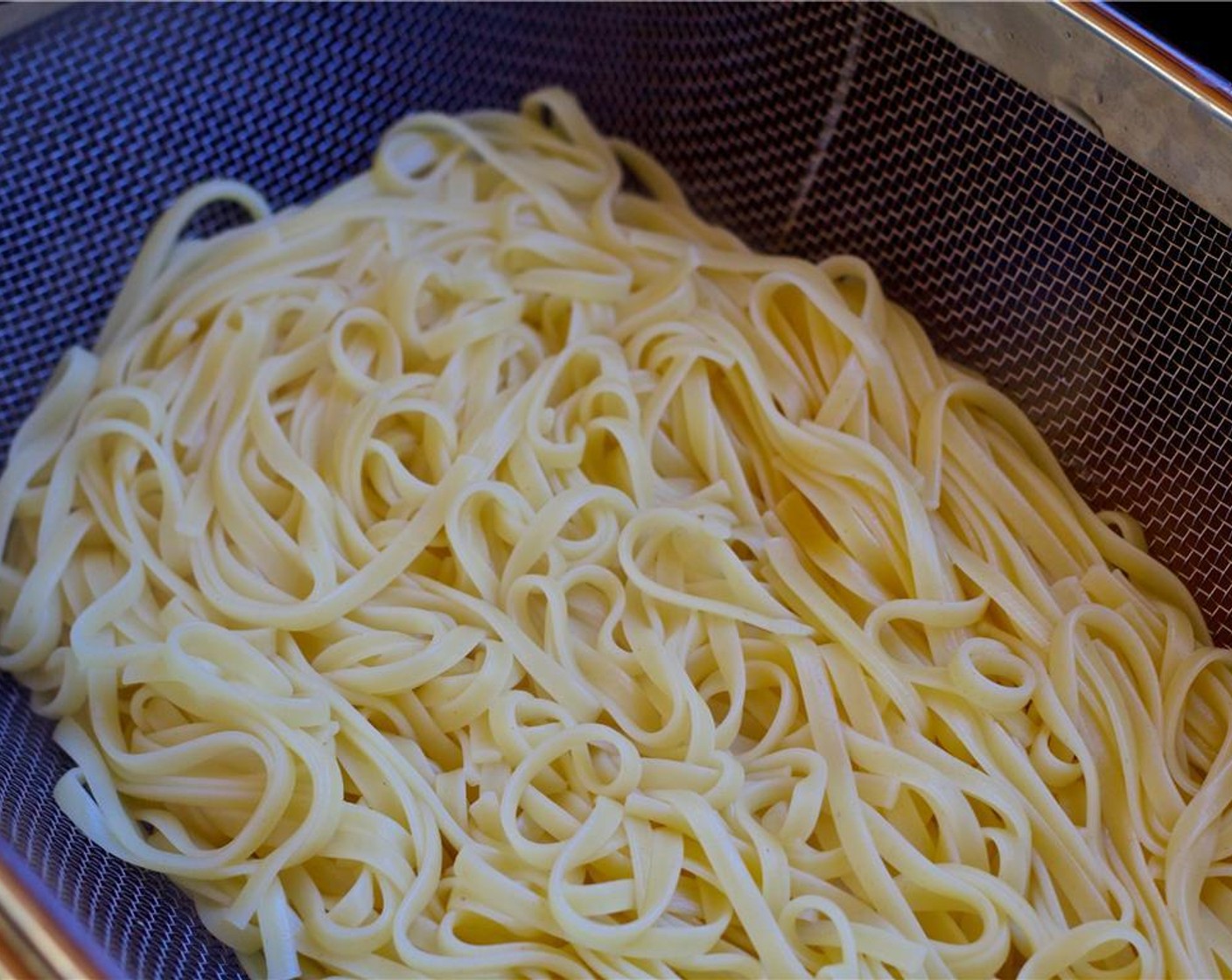 step 8 Bring a large pot of salted water to a boil, and prepare the Linguine (1 pckg) according to the packages instructions.