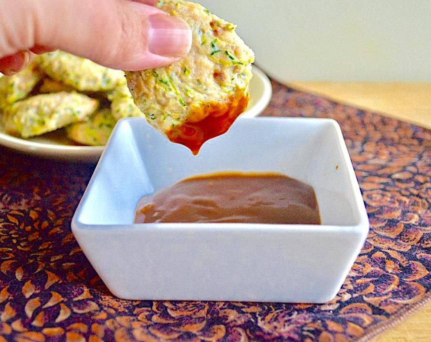 Baked Chicken Zucchini Nuggets