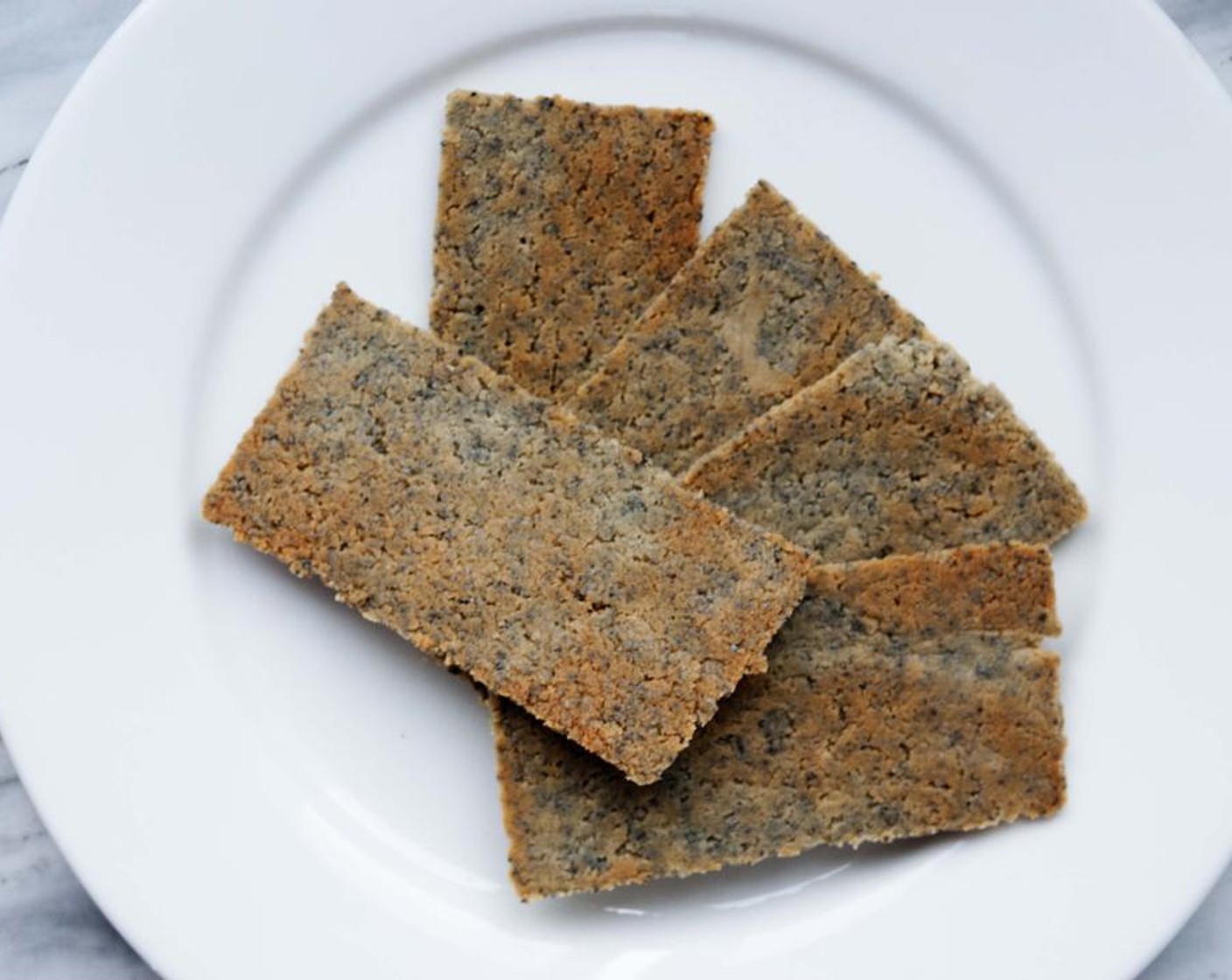 Almond Poppy Crackers with Ricotta Cheese and Honey