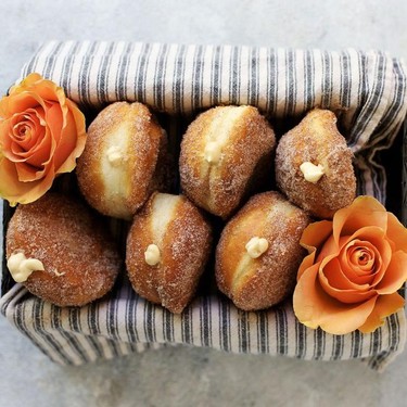 Salted Caramel Cream Cheese Filled Cinnamon and Sugar Donut Recipe | SideChef