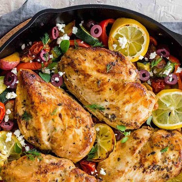 Greek Chicken with Roasted Potatoes Recipe | SideChef