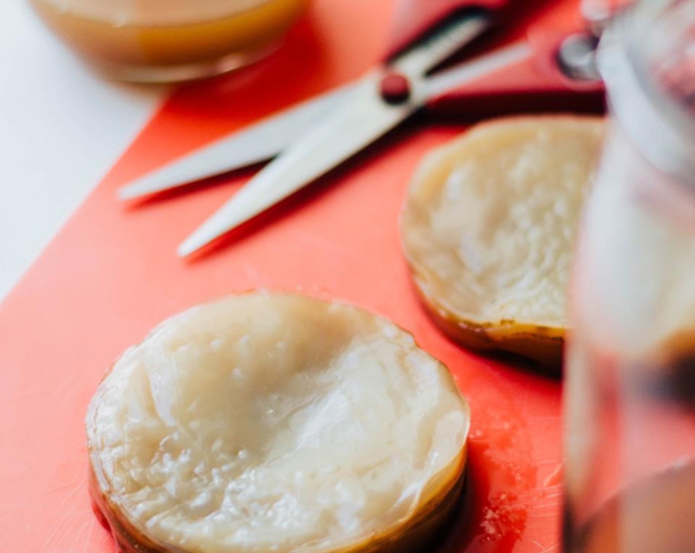 step 1 Rinse the Kombucha SCOBY (1 cup) to remove gunky stringy things.