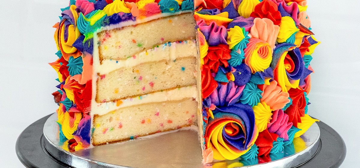 Rainbow Funfetti Cake Recipe | SideChef