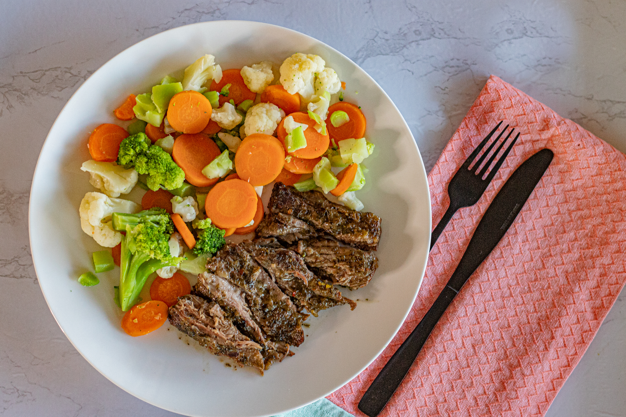 Chimichurri Baked Skirt Steak