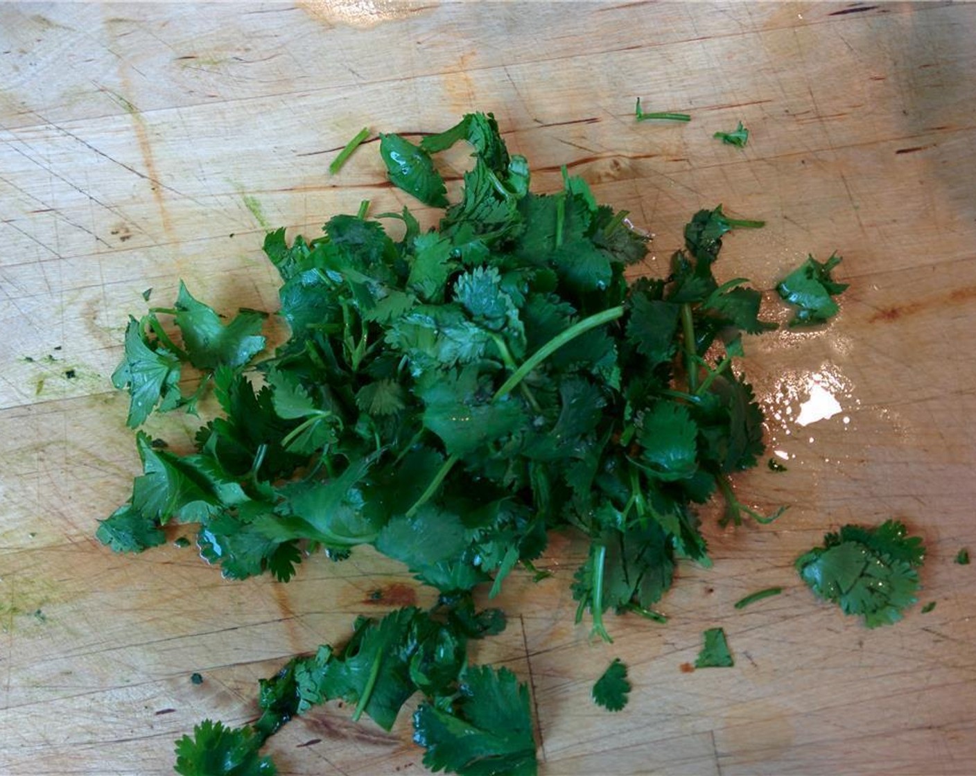 step 1 Place Scallion (1 cup), Fresh Cilantro (1/2 cup), and Shallot (1/2) in a large mixing bowl.