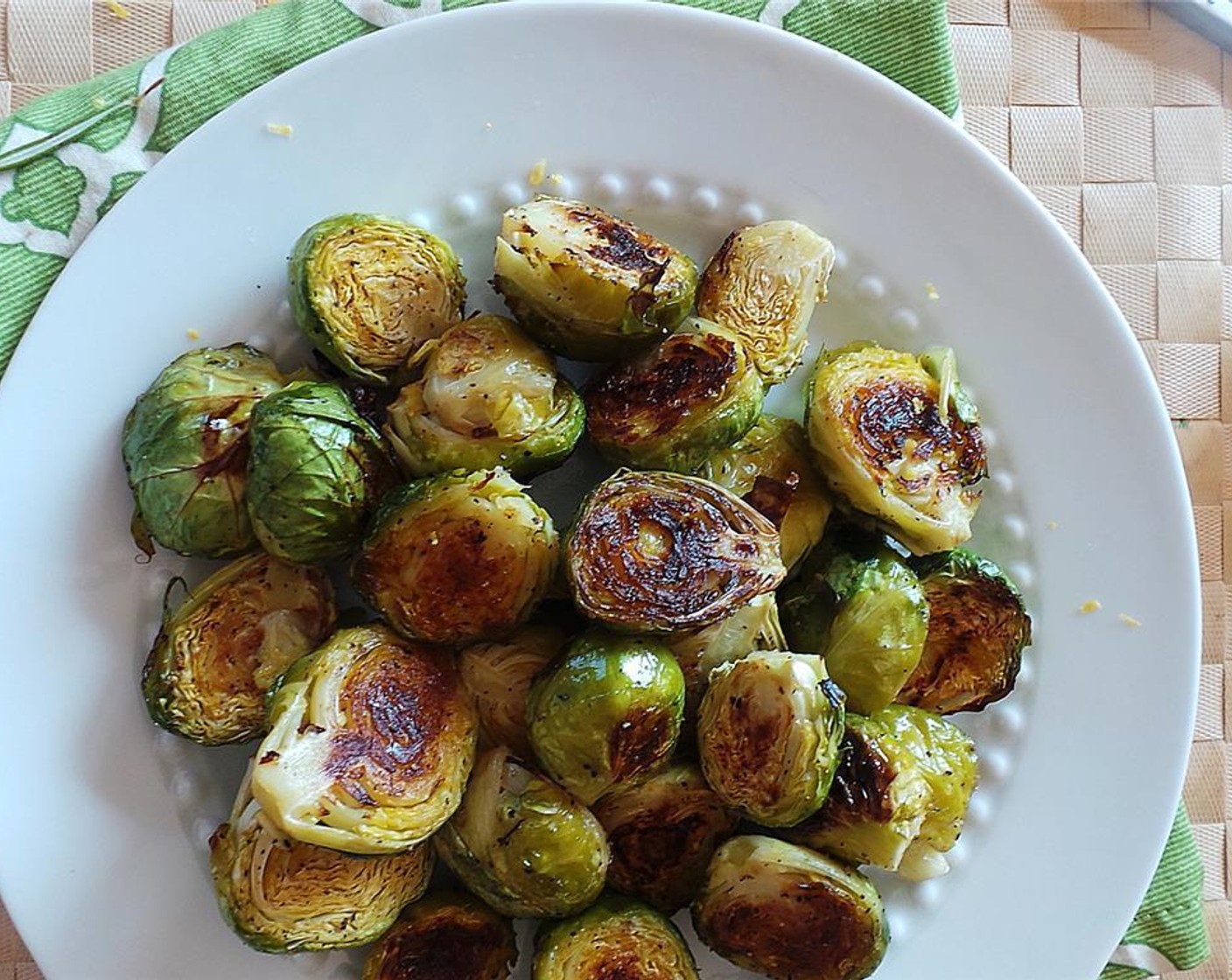 step 5 For dressing, whisk the lemon juice, lemon zest, Olive Oil (1/4 cup), Honey (1/2 Tbsp), and chopped rosemary together, adjusting amounts as needed. Pour dressing over the sprouts and enjoy!