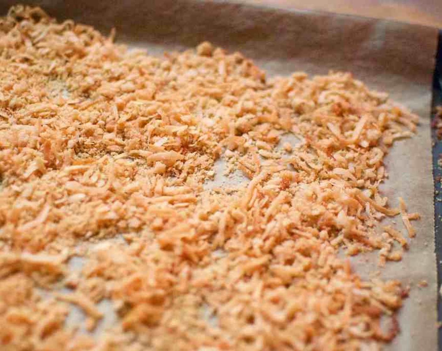 step 7 Bake until coconut is golden, stirring frequently, about 10 minutes. Cool on tray.