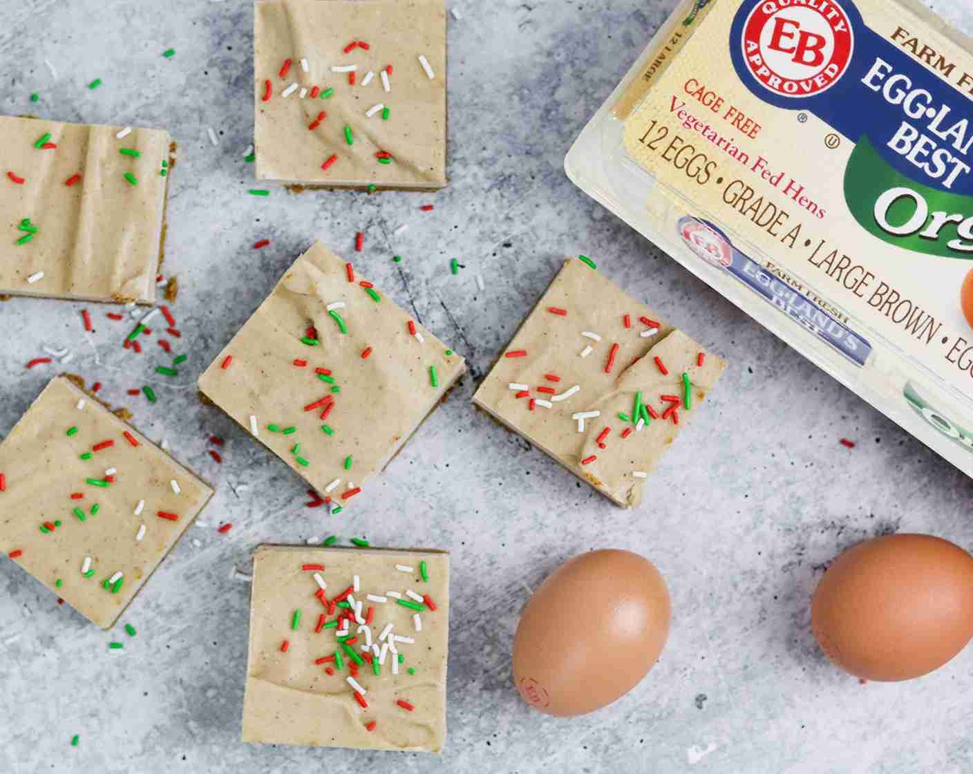 Eggnog Cheese Cake Bars