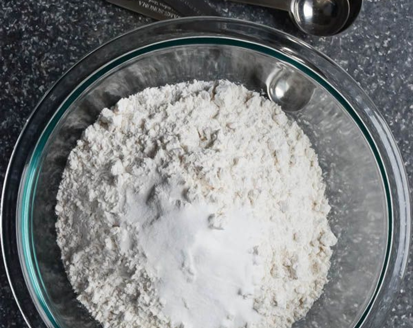 step 4 In a medium bowl, mix All-Purpose Flour (3 cups), Baking Soda (1/2 Tbsp), and Salt (1/2 tsp). Set aside.