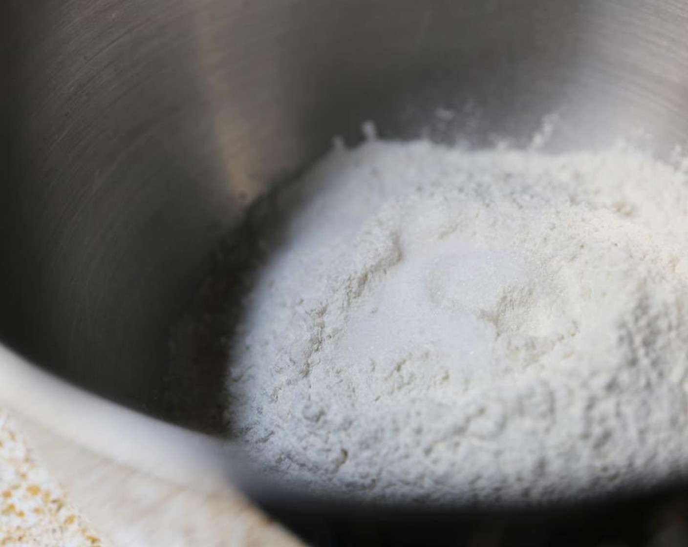 step 1 Combine the All-Purpose Flour (4 cups), Salt (1/2 tsp) and Caster Sugar (1 1/2 Tbsp) in the bowl of a stand mixer with the dough hook attached.