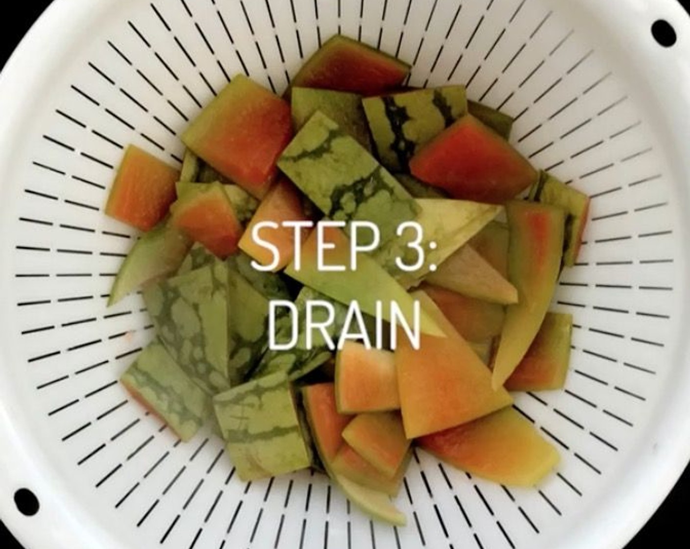 step 3 Drain.