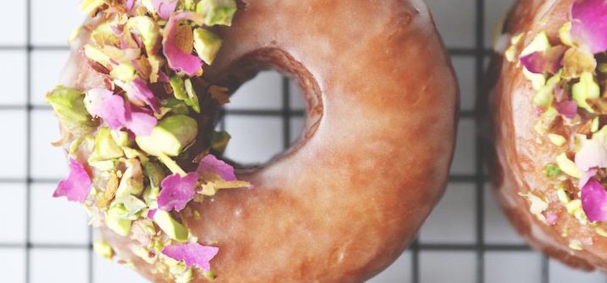 Rose + Pistachio Brioche Doughnuts Recipe | SideChef