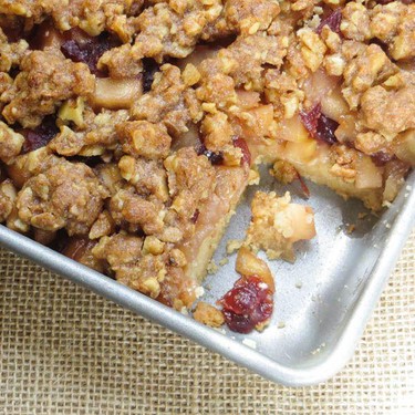 Apple Cranberry Walnut Bars Recipe | SideChef