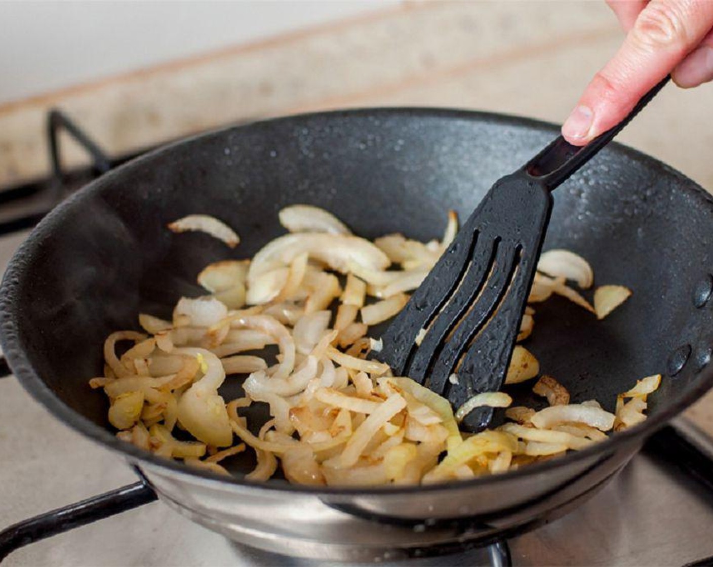 step 4 Add Garlic (4 cloves) and Sage Leaves (1/4 cup), cook for a minute or so until it has become fragrant.