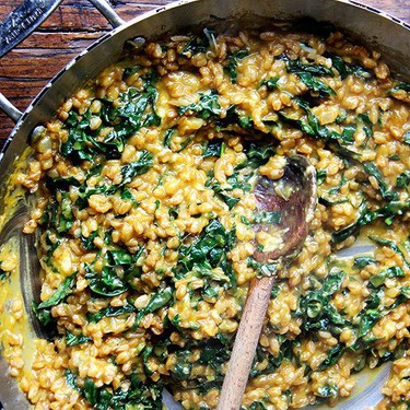 Farro Risotto with Squash and Kale Recipe | SideChef