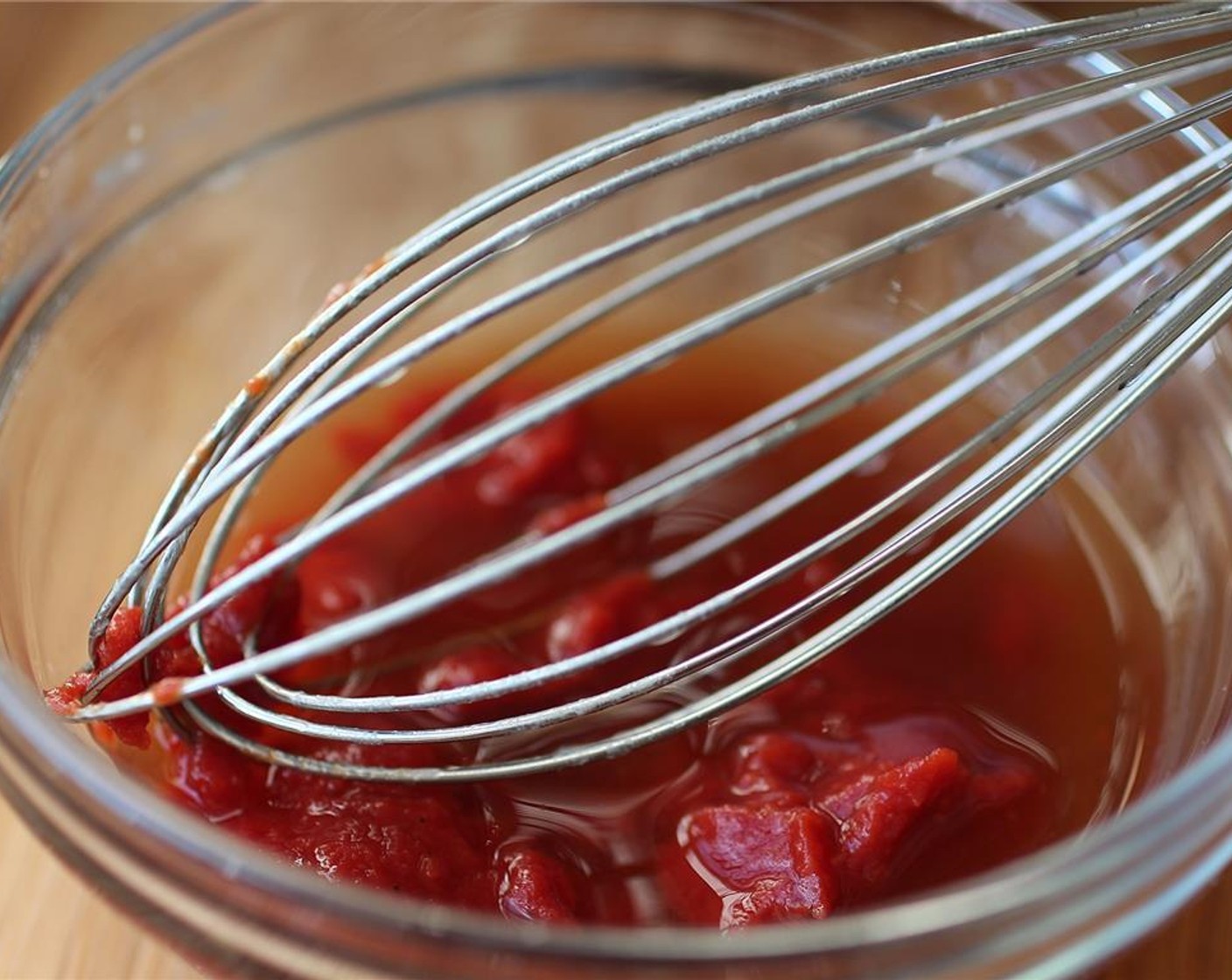 step 5 Mix the remaining tomato paste, White Wine Vinegar (1 Tbsp) and Maple Syrup (1 Tbsp) in a small bowl for the glaze.