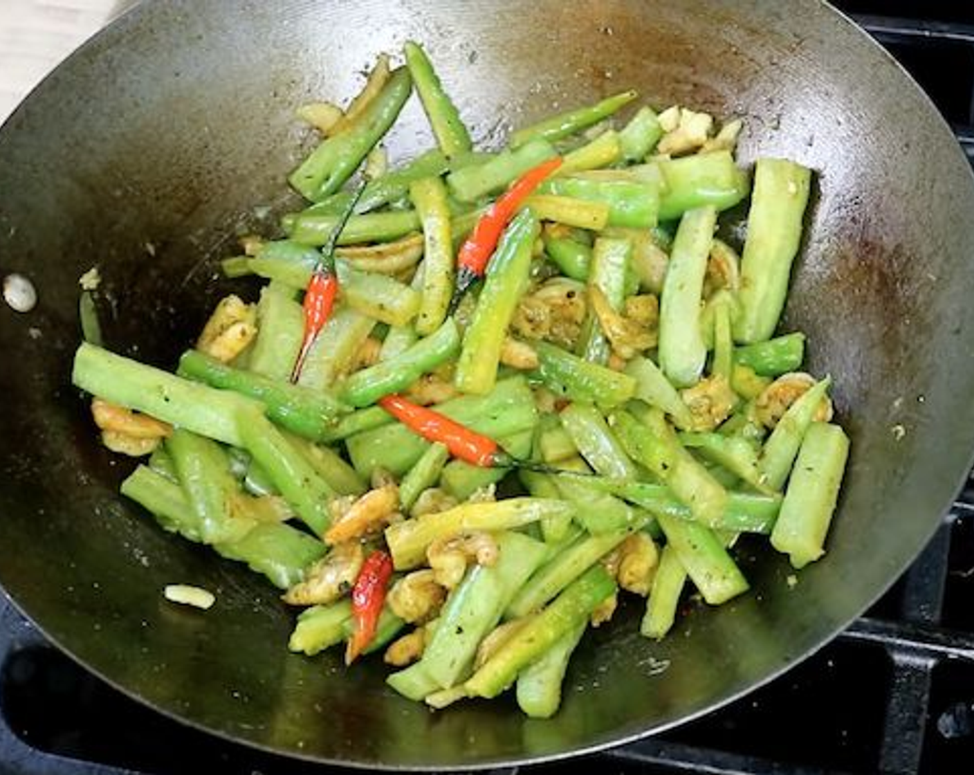 Bitter Melon with Shrimp Stir-Fry