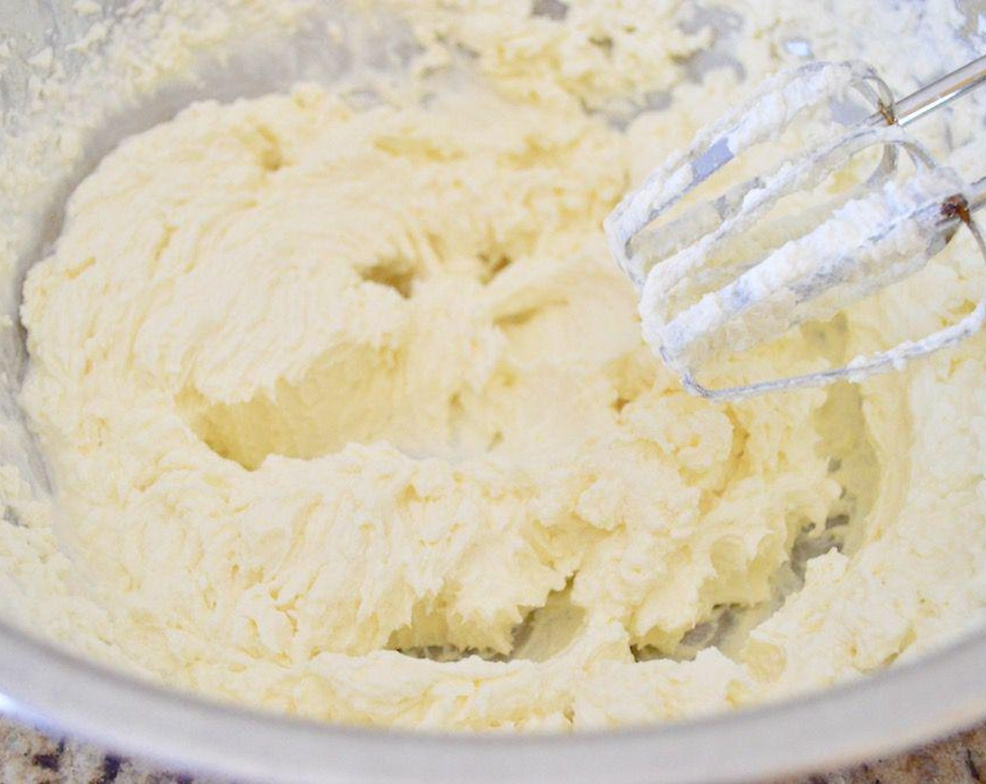 step 1 First, make the simple whipped cream. Combine the Heavy Cream (2 cups) and Powdered Confectioners Sugar (2/3 cup) in a large bowl and use a hand mixer to whip it up completely into a stiff but airy whipped cream. It takes a few minutes but it will happen, so be patient. Set it aside and make the pudding next.