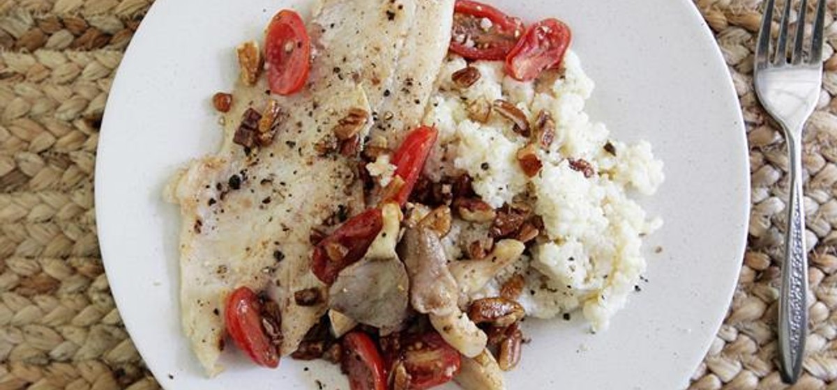 North Carolina Trout with Sauteed Oyster Mushrooms Recipe | SideChef