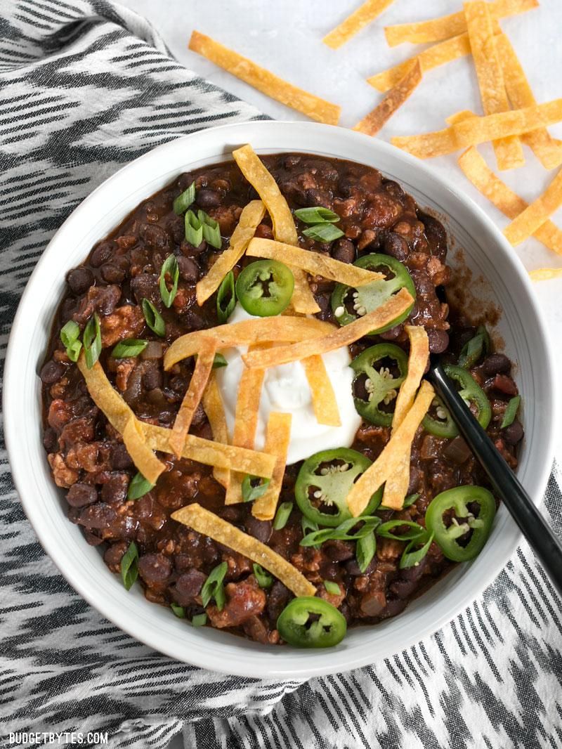Weeknight Black Bean Chili Recipe | SideChef