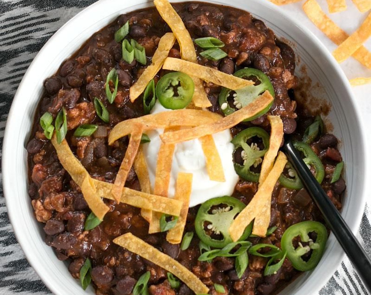 Weeknight Black Bean Chili