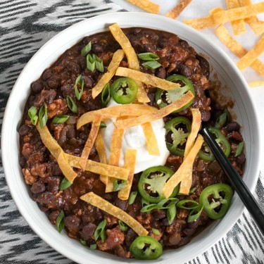 Weeknight Black Bean Chili Recipe | SideChef