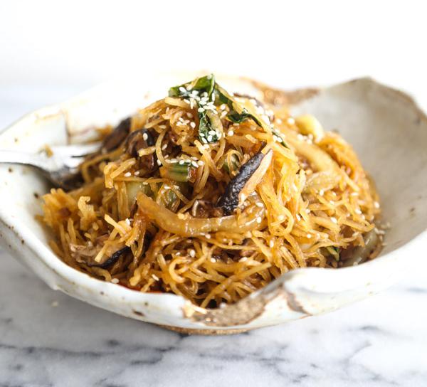 Spaghetti Squash Chow Mein Recipe SideChef