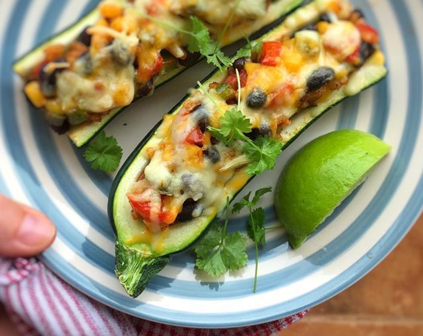 Mexican Zucchini Burrito Boats